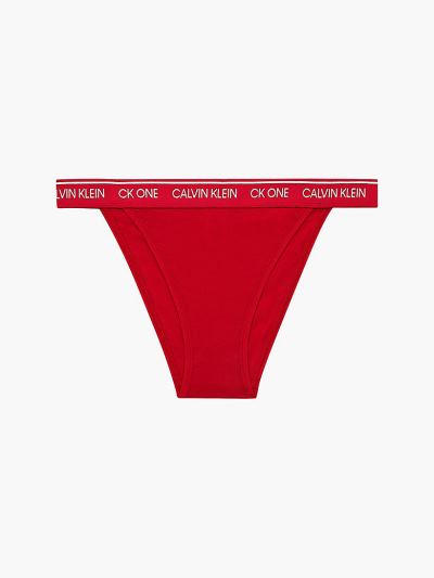 Calvin Klein Underwear HU514452 | Calvin Klein CK One Brazilian Női Rövidnadrág Piros